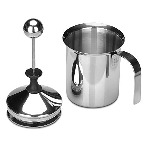 COVVY Manueller Milchaufschäumer 400 ml Edelstahl